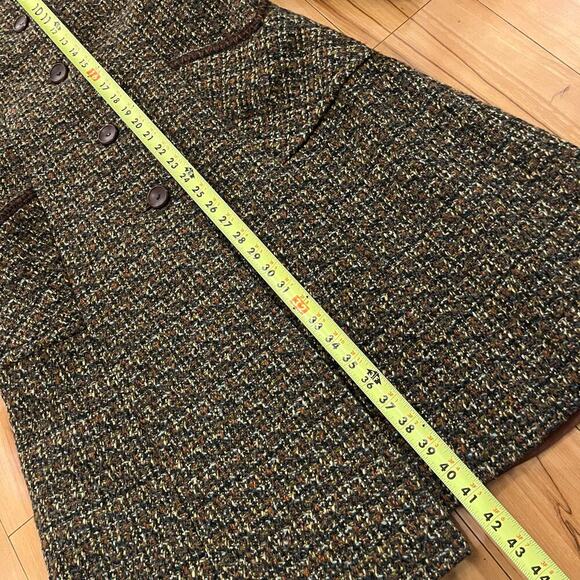 Vintage 1970s Fortown London Tweed Coat sz Small old money mod retro preppy boho - Picture 14 of 15